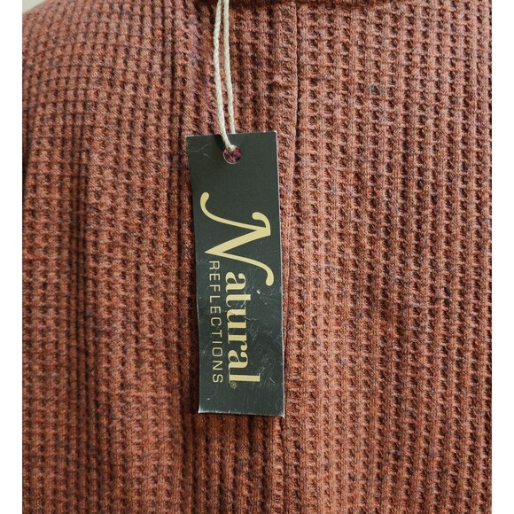 NWT Boho Waffle Knit Sweater Tunic Top Women's M - Picture 8 of 8